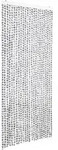 vidaXL Insektenschutz-Vorhang Hell- und Dunkelgrau 100x220 cm Chenille