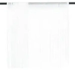 vidaXL Fadenvorhang 2 Stk.100 x 250 cm Wei&szlig;