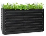 Blumfeldt High Grow Straight Hochbeet 200x90x100cm 1800l Stahl Anthrazit