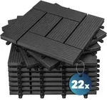 Casaria WPC Fliesen 22x Mosaik Anthrazit