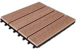 Deuba Casaria WPC Fliese 1x Klassik Terrakotta 30x30cm