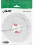 InLine&reg; Patchkabel flach, U/UTP, Cat.6, wei&szlig;, 15m