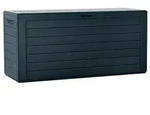 Prosperplast - 280 Liter Boardebox Gartentruhe aus anthrazitfarbenem Kunststoff, 116