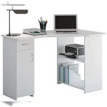 VCM Schreibtisch Linzia Wei&szlig; H. 76 x B. 118 x T. 77 cm