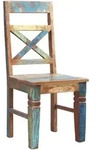 SIT M&ouml;bel Esszimmerstuhl 2er-Set | Altholz lackiert | bunt | B 45 x T 45 x H...