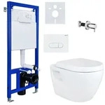 Belvit H&auml;nge Dusch WC Taharet Bidet Toilette Vorwandelement Sp&uuml;lkasten +...