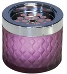 APS Wind-Aschenbecher aus Glas Violett-gefrostet &Oslash; 9,5 cm