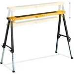 Relaxdays Klappbock, 2er Set, faltbarer Ger&uuml;stbock, bis 100kg, Griff, 12-fach