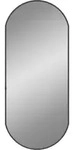 vidaXL Wandspiegel Schwarz 70x30 cm Oval