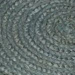 vidaXL Teppich Handgefertigt Jute Rund 150 cm Olivgr&uuml;n