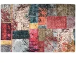 vidaXL Teppich Waschbar Patchwork 80x150 cm Mehrfarbig Rutschfest