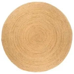 vidaXL Teppich Jute Geflochten 210 cm Rund