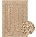 vidaXL Teppich 160x230 cm Jute-Optik Innen und Au&szlig;en