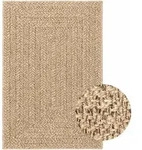 vidaXL Teppich 140x200 cm Jute-Optik Innen und Au&szlig;en