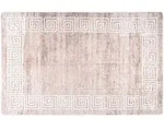 vidaXL Teppich Waschbar 80x150 cm Beige Rutschfest