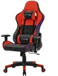 ML-Design Gamingstuhl mit RGB Beleuchtung & Bluetoothboxen Schwarz/Rot aus...