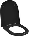 vidaXL Toilettensitz mit Absenkautomatik und Quick-Release Schwarz