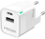 PEDEA Mini Schnelladeger&auml;t -Dual- 30W GaN 1xC, 1xA, wei&szlig;