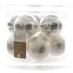 Kaemingk Weihnachtsbaumkugeln Glas &Oslash; 6 cm 10 St&uuml;ck silber matt/gl&auml;nzend
