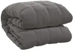vidaXL Gewichtsdecke Grau 200x200 cm 9 kg Stoff