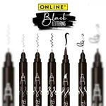 ONLINE 19114 Tuschestifte - 5er Etui, schwarz