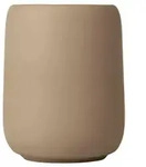 Blomus Zahnputzbecher Sono Tan, Keramik, Silikon, Kunststoff, 300 ml, 66372