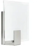 BRILLIANT SONIAN Wandleuchte 20,5 cm Glas / Metall Eisen / wei&szlig;, 90324/13