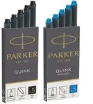 PARKER Gro&szlig;raum-Tintenpatronen QUINK, blau