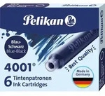 Pelikan Tintenpatronen 4001 TP/6, blau-schwarz