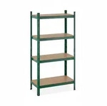 Relaxdays Schwerlastregal, 4 Ebenen, HBT 156 x 80 x 40 cm, 280 kg Tragkraft, Metall,