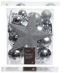 Decoris 023371 Kugeln bruchfest glanz, matt, Glitter mix Transbox a 33