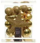 Decoris 023370 Kugeln bruchfest glanz, matt, Glitter mix Transbox a 33