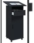 VCM Stehpult Melta Schwarz H. 120 x B. 60 cm x T. 50 cm