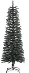 vidaXL K&uuml;nstlicher Weihnachtsbaum mit St&auml;nder Schlank Gr&uuml;n 120 cm PVC