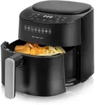 Emerio Airfryer XL 4,5 L &ndash; 1300 W &ndash; Digital &ndash; 8 Programme &ndash; Schwarz &ndash;