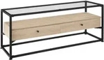 tectake Lowboard Maidenhead 121,5x41,5x50,5cm Industrial Holz Hell, Eiche Sonoma