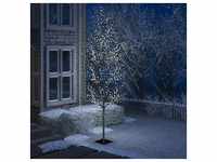 vidaXL Weihnachtsbaum 1200 LEDs Kaltweißes Licht Kirschblüten 400 cm