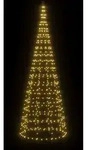 vidaXL LED-Weihnachtsbaum f&uuml;r Fahnenmast 550 LEDs Warmwei&szlig; 300 cm