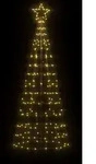 vidaXL LED-Weihnachtsbaum mit Erdspie&szlig;en 220 LEDs Warmwei&szlig; 180 cm