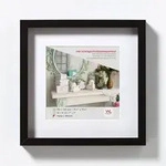 walther + design Stockholm 3D Holz Bilderrahmen 40x40 cm SCHWARZ