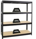 Proregal Schwerlastregal DINO | HxBxT 180x160x60cm | 4 MDF-Platten-Ebenen 6,5 mm 