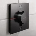 hansgrohe ShowerSelect Comfort E Thermostat Unterputz f&uuml;r 2 Verbraucher, Mattschwarz