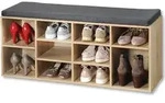 KESPER Schuhschrank mit Sitzkissen, Eichendekor, FSC