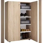 VCM Schuhschrank Lona Sonoma-Eiche H. 110 x B. 70 x T. 39 cm