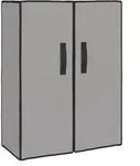 vidaXL Schuhschrank Grau 60x28x90 cm Stoff
