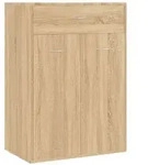 vidaXL Schuhschrank Sonoma-Eiche 60x35x84 cm Holzwerkstoff