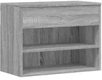 vidaXL Schuhbank Grau Sonoma 60x30x45 cm Holzwerkstoff