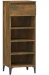 vidaXL Schuhregal R&auml;uchereiche 40x36x105 cm Holzwerkstoff