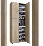 VCM Schuhschrank Lona Sonoma-Eiche (S&auml;gerau) B. 70 x H. 184 x T. 40 cm