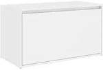 vidaXL Flurbank 80x40x45 cm Wei&szlig; Holzwerkstoff
